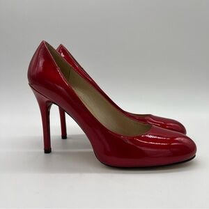 Stuart Weitzman Red Patent Leather Pumps Size 9.5 N